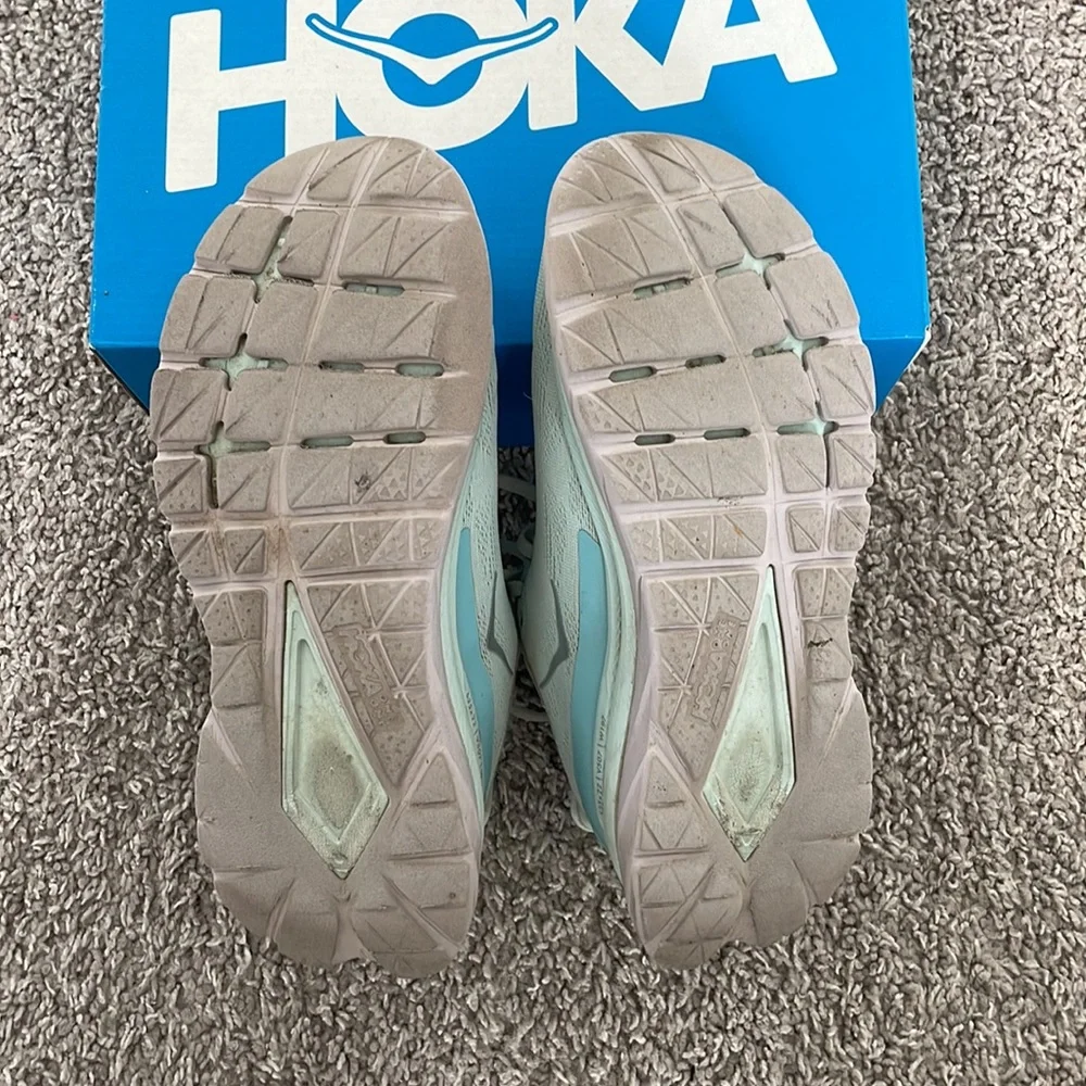 HOKA ONE ONE Mach 4 Tennis Shoes, Blue Glass/Coastal Shade (𝐬𝐞𝐞 𝐩𝐡𝐨𝐭𝐨𝐬)